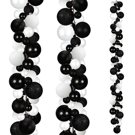 Yuxung garland — 6 ft Christmas ball ornaments for indoor and outdoor decoration accessories