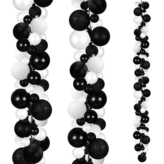 Yuxung garland — 6 ft Christmas ball ornaments for indoor and outdoor decoration accessories