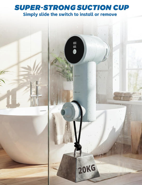 Bath jets for tub — portable jet spa with 360° rotatable nozzles and suction cups