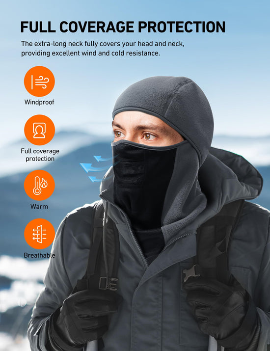 AstroAI balaclava — fleece thermal windproof mask for men and women
