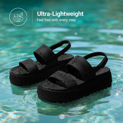 Sandal — Adjustable waterproof platform wedge sandals by Dream Pairs