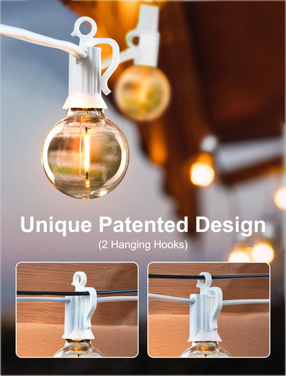 Outdoor string lights — Waterproof connectable hanging lights with Edison bulbs