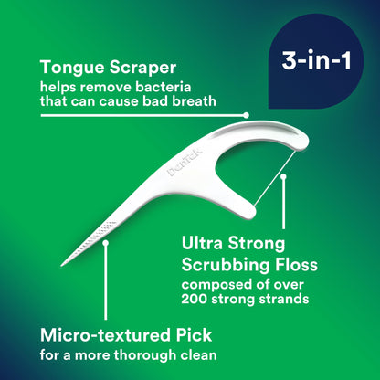 DenTek dental floss — easy to use picks with a fresh mint flavor