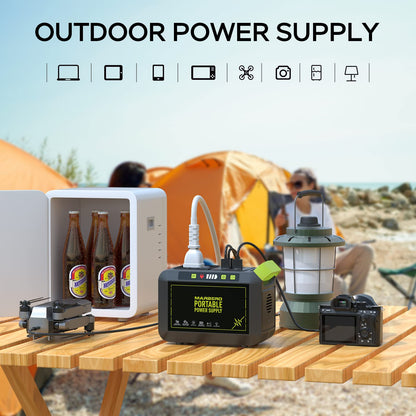 MARBERO portable power station - 88Wh lithium battery with solar generator option for outdoor use