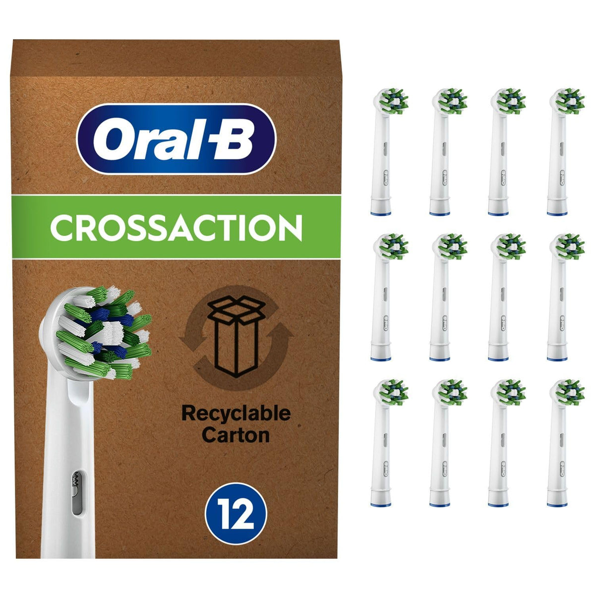 Oral-B toothbrush head — cross action design