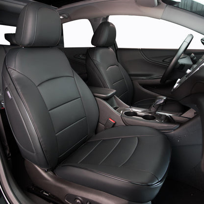 HKZ Malibu seat covers — leather black full set for Chevy Malibu 2016-2025