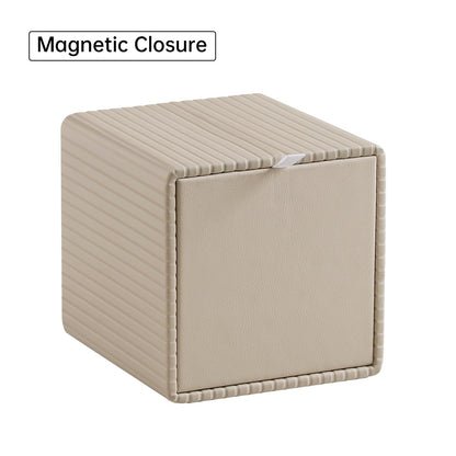 MEIBOOCH facial tissue holder — PU leather with magnetic closure