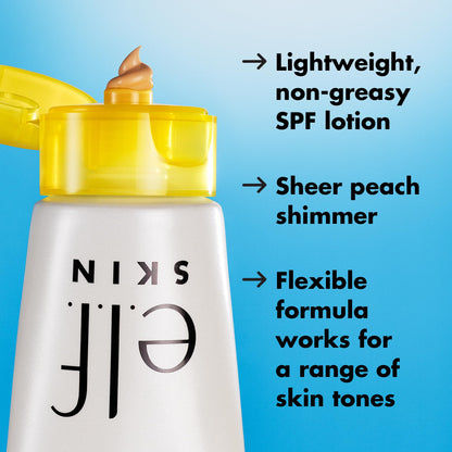 e.l.f. sunscreen — Suntouchable whoa glow SPF 30