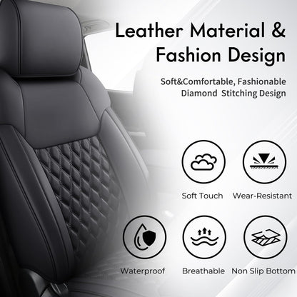 Vehicle seat cover — Huidasource nappa leather fit for Toyota Tacoma 2024-2026