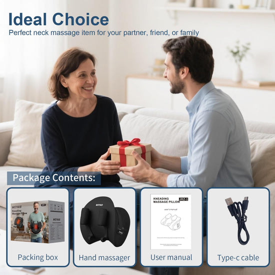 Weyais neck massager — with heat and remote control for pain relief