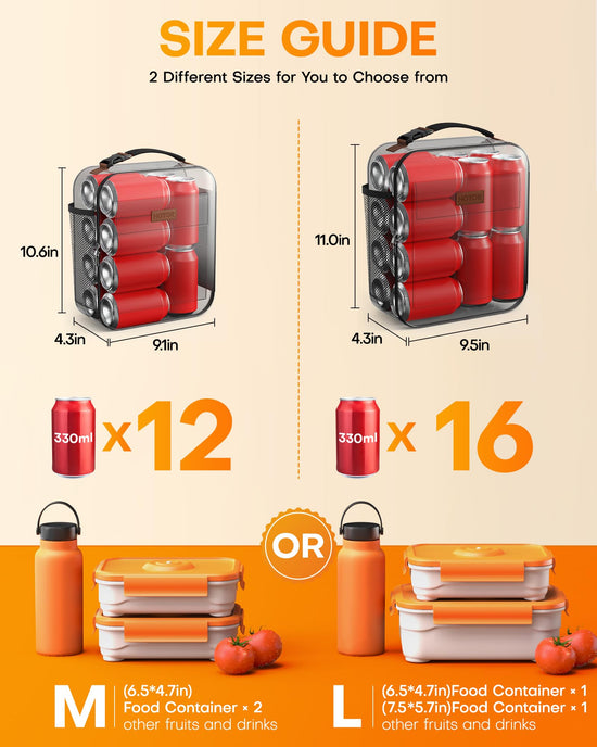 HOTOR meal holder — large capacity insulated lunch bag with multiple pockets