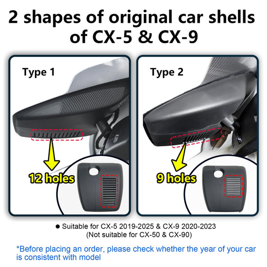 Mangoal dash cam with 4K front and 1080p rear for Mazda CX5 and CX-9 models 2019-2025 and 2020-2023 with WiFi, GPS, and 128GB card.