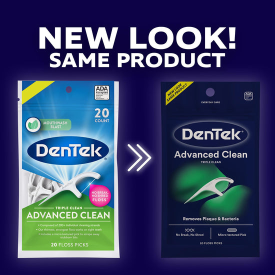 DenTek dental floss — easy to use picks with a fresh mint flavor