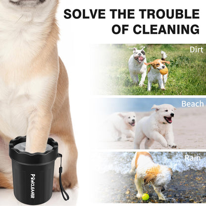 Hair brush — with three absorbent towels for easy cleaning of pets' paws and fur