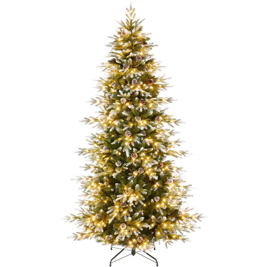 Artificial tree — Pre-lit slim aspen with multicolor LED lights