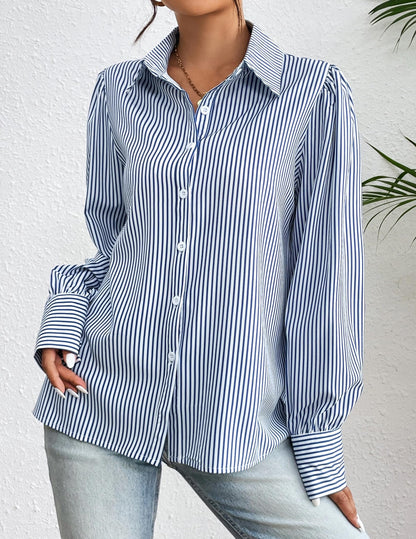 Zeagoo shirt — floral printed button down blouse with long sleeves for work and casual wear