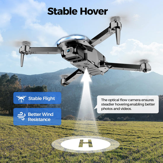 Unmanned aerial vehicle — 1080P HD camera with foldable design and gravity control