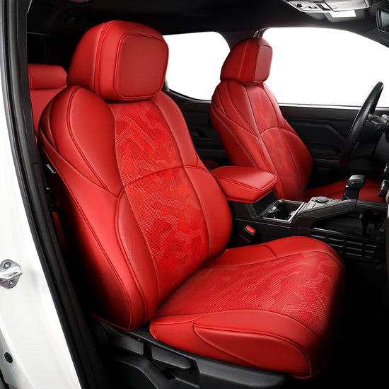 Vehicle seat cover — Custom waterproof luxury leather for Tacoma 2024-2026