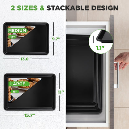 SHEET_PAN — Nonstick metal baking tray set by NutriChef
