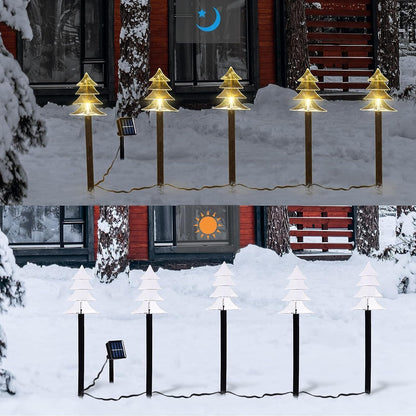 Lighted outdoor display — Solar pathway lights for landscape decor