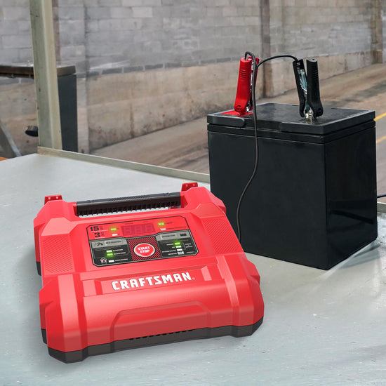 CRAFTSMAN battery charger — 4-in-1 solution for automotive and marine batteries