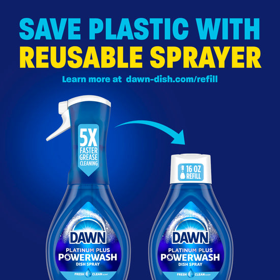 Dawn Powerwash spray - Frosted cranberry cleaning agent starter kit, 16 fl oz