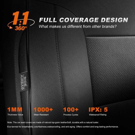 AOMSAZTO vehicle seat cover — custom fit waterproof faux leather for Toyota Tacoma 2024-2026