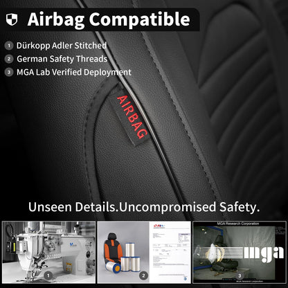 EKR Forester seat covers - custom fit leather for Subaru Forester & Hybrid 2025
