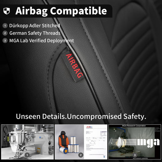 EKR Forester seat covers - custom fit leather for Subaru Forester & Hybrid 2025