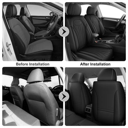 AOMSAZTO vehicle seat cover — Waterproof faux leather for Ford Focus 2009-2018