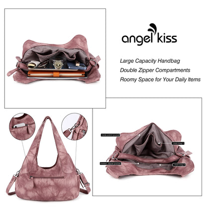 Angelkiss hobo handbag - large daily shoulder bag for women