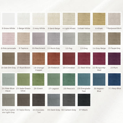 Curtain — Customizable blackout pleated header linen drapes by TWOPAGES