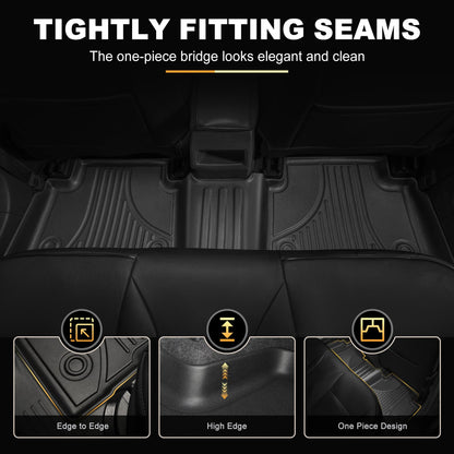 AOMSAZTO car floor mats - Heavy duty TPE all weather liners for Toyota Corolla sedan 2020-2026