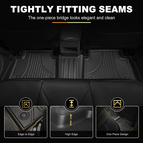 AOMSAZTO car floor mats - Heavy duty TPE all weather liners for Toyota Corolla sedan 2020-2026