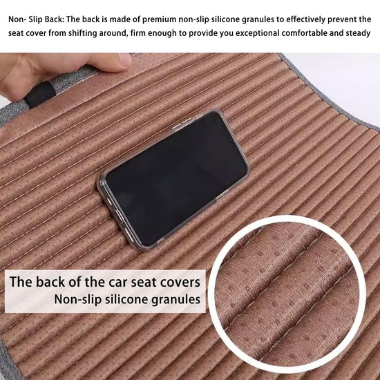 Suninbox car seat cover — ventilated breathable buckwheat hulls cushion mat for front seat