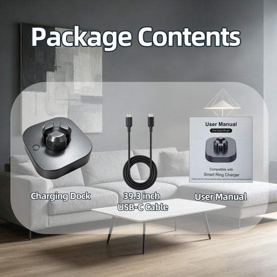 Charger Compatible with Oura Ring Gen 4: Fast Charging Dock for Size 7/8/9/10/11/12/13 with USB-C Cable (Not Compatible with Ring Gen 3)