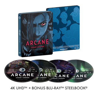 Physical TV series — Arcane: League of Legends season one limited edition steelbook 4K UHD