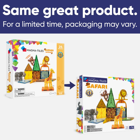 MAGNA-TILES safari animals 25-piece magnetic construction set - original magnetic building brand