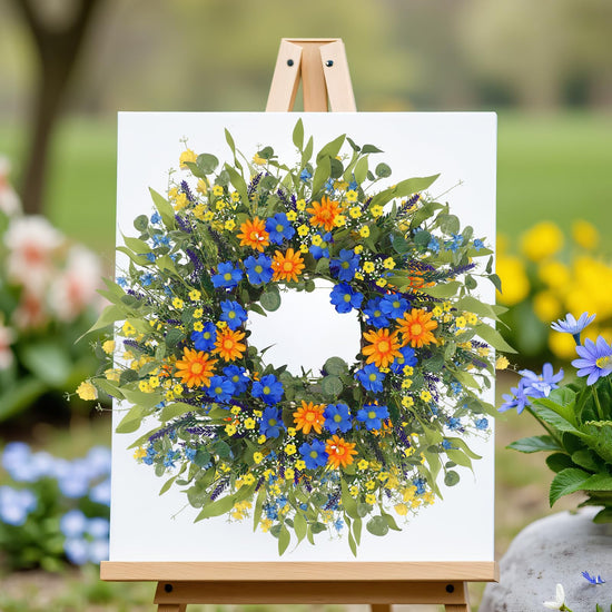 Wreath — spring and summer floral design