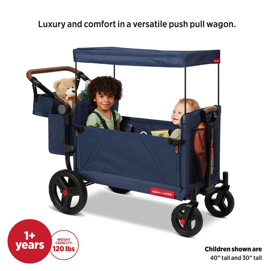 Radio Flyer Atlas stroll n wagon — folding design for kids 1 and up