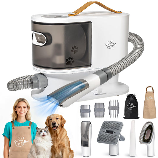 ExcegBot hair trimmer — vacuum and grooming kit combo for dogs