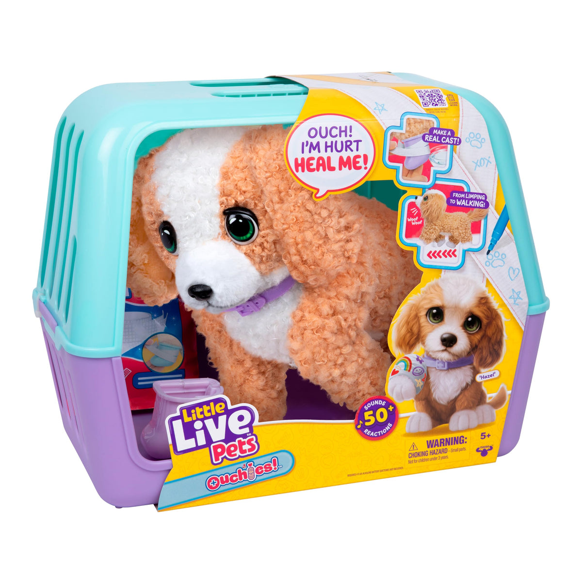 Toy figure — Little Live Pets Ouchies with interactive features and sounds