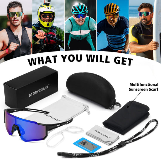 STORYCOAST polarized sunglasses — UV400 protection for sports and outdoor activities