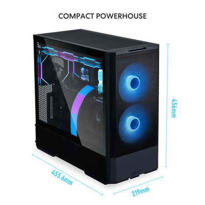 Computer chassis — Lian Li Lancool 216 RGB with tempered glass and steel construction