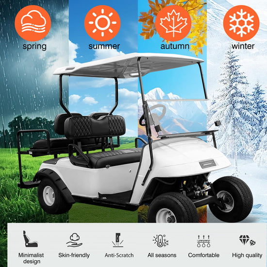 SugarFox vehicle seat cover — PU leather for EZGO TXT and RXV models