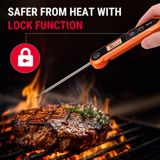 Thermopro TP03H digital oven and barbecue thermometer with battery power.