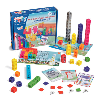 TOY_BUILDING_BLOCK — hand2mind MathLink Cubes Numberblocks 1-10 activity set