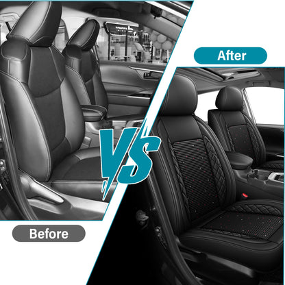 AOMSAZTO vehicle seat cover — Ice silk breathable faux leather waterproof for Kia Seltos 2021-2026