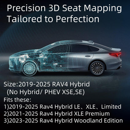 EKR Rav4 seat covers — Custom fit faux leather for 2019-2025 Toyota Rav4 Hybrid