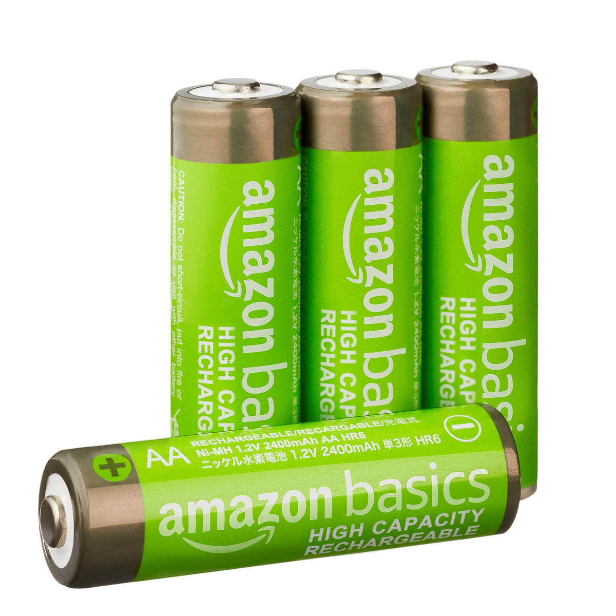 Amazon Basics rechargeable batteries - high-capacity design